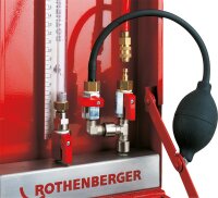 Universal-Gasleitungsprüfgerät mit Gasprüfstopfen, mit Einrohrzählerkappe