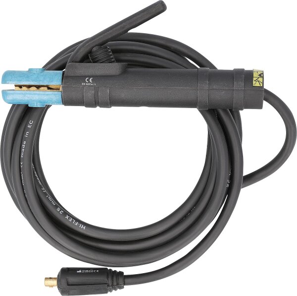 Schweisskabel, mit Elektrodenhalter 25mm², 5 mtr., Dorn 9mm / 200 A