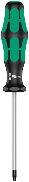Torx®-TH (mit Bohrung) Schraubendreher Wera 3867 BO Kraftform Plus-Serie 300, Klinge rund, Black Point-Spitze, T27H x 115 mm