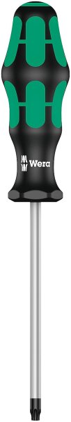 Torx®-TH (mit Bohrung) Schraubendreher Wera 3867 BO Kraftform Plus-Serie 300, Klinge rund, Black Point-Spitze, T30H x 115 mm