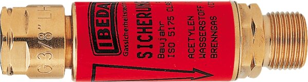 Explosionsschutzsicherung für Sauerstoff, 1/4" rechts, blau DGN für Druckminderer