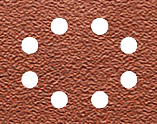 Schleifpapier DeWalt 8-fach gelocht K150 115x140mm VPE: 25 Stück