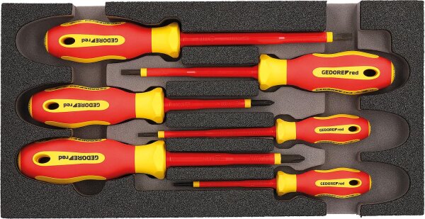 Schraubendrehersatz GEDORE red 6-teilig Schlitz/Phillips VDE