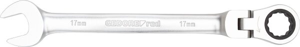 Ringratschenschlüssel GEDORE red mit Gelenk SW=17mm, L=233mm