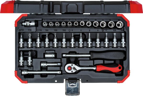 Steckschlüssel-Satz GEDORE red R49003033, 33-teilig 1/4"
