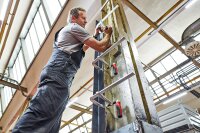 Ganzstahl-Schraubzwinge 2-Komponenten-Kunststoffgriff TYP 250x120mm, GZ25KG