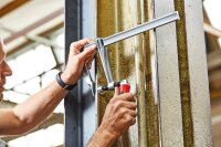 Ganzstahl-Schraubzwinge 2-Komponenten-Kunststoffgriff TYP 600x120mm, GZ60-12KG