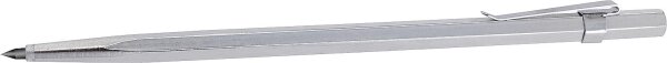 Reißnadel mit Hartmetalleinsatz und Befestigungsclip Schaft Dm 6mm L=145mm