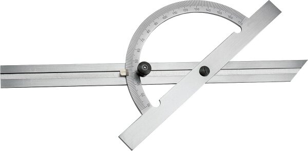 Gradmesser 10-170° Stahl, verchromt, Standard- ausführung, 150 x 300 mm