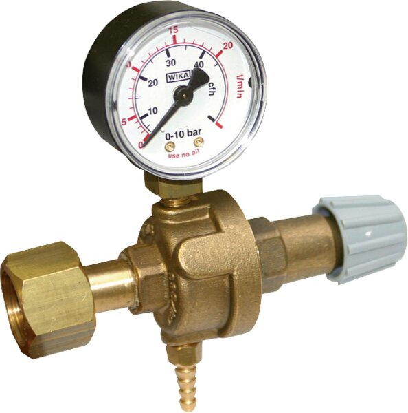 Zubehör zu E-Handinvertern Druckminderer 1 Manometer, 12 Liter / Minute
