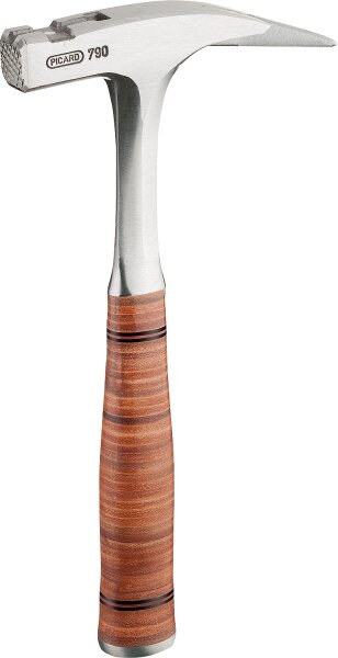 Latthammer PICARD Typ 790 Ganzstahl, Ledergriff, 950g, glatte Bahn