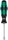 Außensechskant-Schraubendreher (Steckschlüssel) Wera 395 HO Kraftform Plus-Serie 300, Klinge rund, Hohlschaft, SW 13,0 x 90 mm