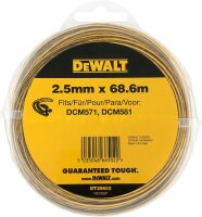 Trimmerfaden DeWALT DT20650 für Akku-Rasentrimmer und -Motorsense Ø2,0mm, Länge 15,2m