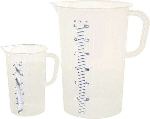 Messbecher mit Skala, 3000 ml, aus Polypropylen