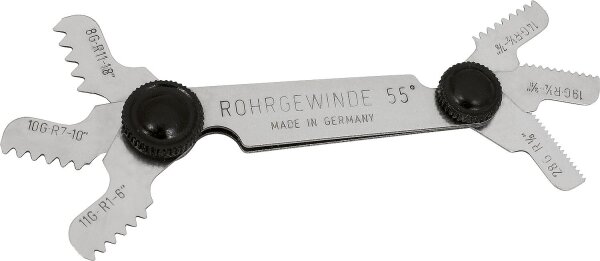 Gewindeschablone 8-28mm für Whitworth Rohrgewinde