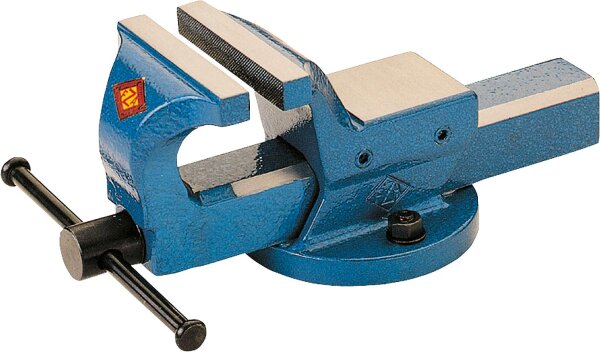 Parallel-Schraubstock Mondial Backenbreite 125 mm mit Rohrspannbacken