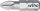 Pozidriv-Bit wiha 7012Z Standard mit 1/4"-Antrieb, kurz, PZ2 x 25 mm