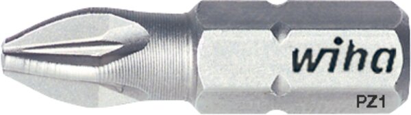 Pozidriv-Bit wiha 7012Z Standard mit 1/4"-Antrieb, kurz, PZ3 x 25 mm