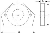 Permanent-Mehrfach-Winkel-Magnet Abm. 96 x 15 x 64 mm...