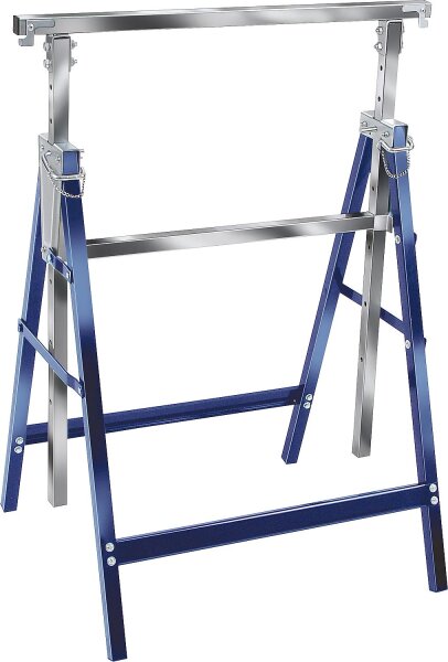 Teleskop-Arbeitsbock,MB 160 H faltbar, H. 82-130cm, max. 160Kg Auflagefläche max. 68cm