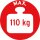 Arbeitsbock aus Stahl MB 110 max. 110KG, Höhe 71cm, Auflagefläche 63cm