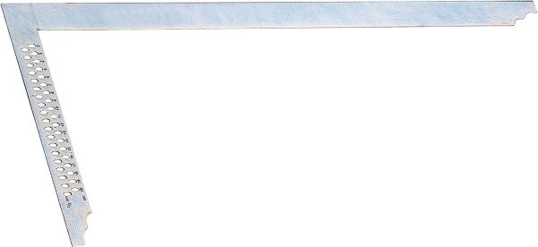 Zimmermannswinkel ZWZA600 Länge 60cm, Schenkelbreite 35mm Anreißlöcher alle 0,5cm