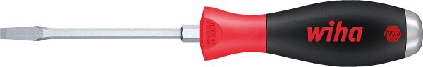 Schlitz-Schraubendreher mit Schlagkappe wiha 530 SoftFinish®, Klinge durchgehend mit Sechskant, SL5,5 x 1,0 x 100 mm