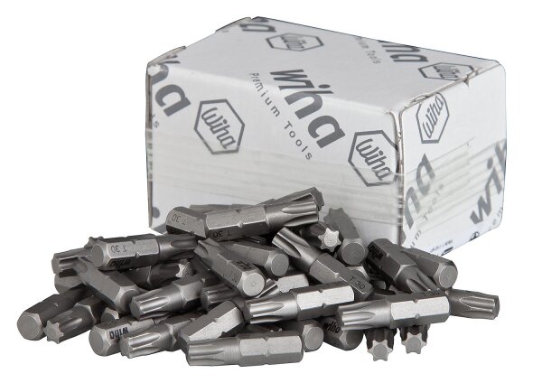 Torx®-Bit wiha 7929ZT Standard mit 1/4"-Antrieb, kurz, T30 x 25 mm, VPE = 50 Stück