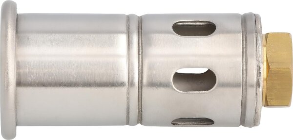 Brennerkopf aus Edelstahl M 20 x 1i / Dm 34 mm