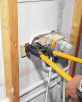 REMS Pressbacke M28, Aufnahme für Standard Pressmaschinen