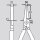 Flachrundzange mit Schneide (Radiozange) gerade Backen länge 160 mm