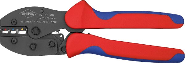 Crimp-Hebelzange für isolierte Kabelschuhe von 0.5 - 6 qmm