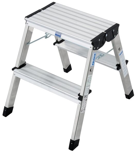 Doppel-Klapp Tritt Arb.Höhe 2,45 m Standhöhe 0,45 m 2x2 Stufen
