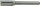 HM-Frässtift Zylinder, mit Stirnverzahnung Ø 10,0 mm, EINZELN