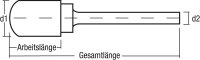 HM-Frässtift Walzenrund Ø 3,0 mm EINZELN