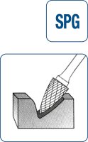 HM-Frässtift Spitzbogen Ø 5,0 mm EINZELN