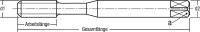 HSS-Maschinengewindebohrer Spiral-genutet, blank M12 DIN 371