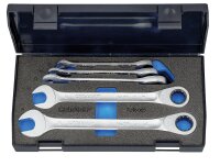 Maulschlüssel-Satz mit Ringratsche 5-teilig (G)