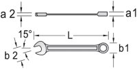 Maulschlüssel SW 13 mm mit Ringratsche *EINZELN*