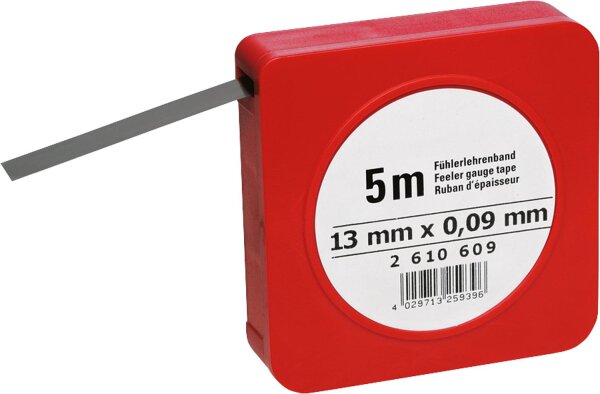 Fühlerlehrenband 5 mtr. 0,01 mm