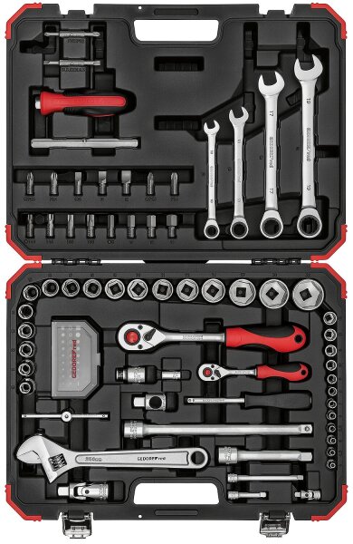 Steckschlüssel-Satz GEDORE red R46003097, 97-teilig 1/4" und 1/2"