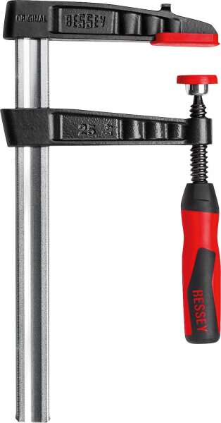Bessey Temperguss-Schraubzwinge 250x120mm Typ TG25-2K mit 2-Komponenten Kunststoffgriff