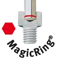 Innensechskant-Kugelkopf-Schraubendreher wiha 367R SoftFinish®, MagicRing®, Klinge Sechskant, mit Haltefunktion, SW 3,0 x 100 mm