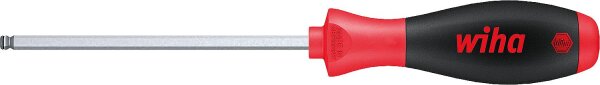 Innensechskant-Kugelkopf-Schraubendreher wiha 367R SoftFinish®, MagicRing®, Klinge Sechskant, mit Haltefunktion, SW 4,0 x 100 mm