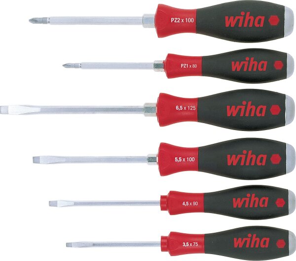 Schlitz-Pozidriv Sechskant- Schraubendrehersatz 6-tlg. 530 ZK6