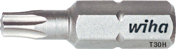 Torx®-TH (mit Bohrung) Bit wiha 7015ZH Standard mit 1/4"-Antrieb, kurz, T15H x 25 mm