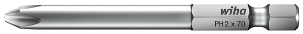 Phillips-Bit wiha 7041Z Professional mit 1/4"-Antrieb, lang, PH2 x 70 mm