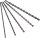 ALPEN SDS-Plus Hammerbohrerset  Gewerbepack SDS-plus Box 600  5-tlg.