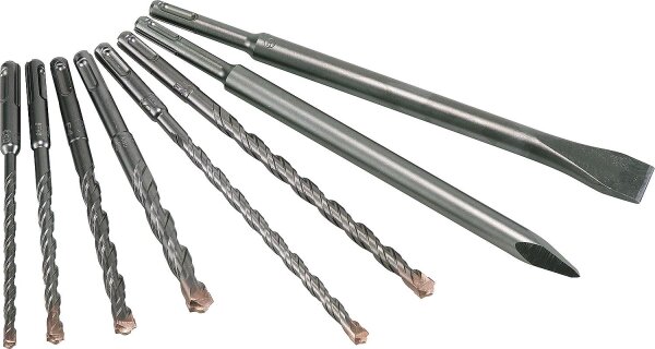 ALPEN SDS-Plus Hammerbohrer- und Meisselset SDS-plus Mix-Box  8-tlg.