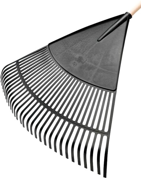 Ideal Landschaftsbesen 30 Zinken 750mm breit mit Weichholz-Langstiel